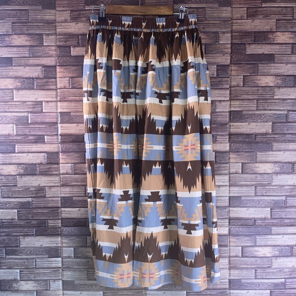 Vintage Women’s Western Aztec Style Cambridge Dry Goods Skirt Medium - Picture 2 of 6